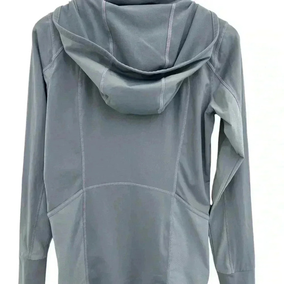 Athleta Plush Tech Hoodie Running Slate Gray Size Small - Picture 3 of 8